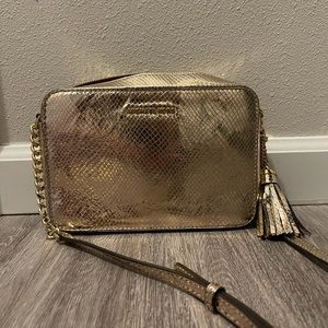 Michael Kors ginny crossbody shimmering gold